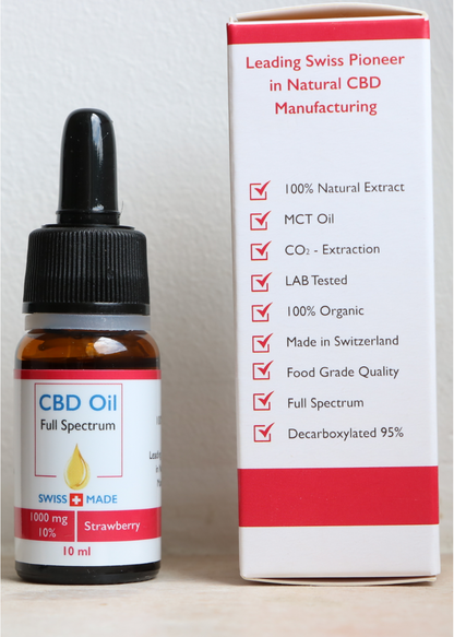 Huile CBD 10% Fraise